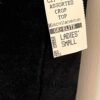 GK DANCE CHEER SKATE ADULT SMALL BLACK VELVET PINK STRAP HALTER TOP Sz AS NWT! - Image 4