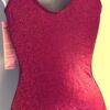 GK MAGENTA SPARKLE FOIL ADULT SMALL SLVLS GYMNASTICS DANCE TANK LEOTARD Sz AS - Image 5