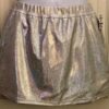 GK ELITE CHEER SKIRT ADULT MEDIUM WHITE HOLOGRAM SCHOOL FIT AM NWT!