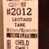 NWT!  GK Elite Classic Tank Gymnastic Dance Leotard Black Size CS - Image 5