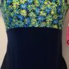 GK TANK LEOTARD ADULT X-LARGE NAVY FLORAL PRINT NYLON GYMNASTICS DANCE AXL NWT!
