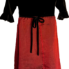 Brooke Lindsay Girl's Size 7 Black Velour Burgundy Sheer 3/4 Slv Maxi Dress SZ 7 - Image 3