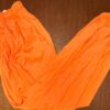 GK WARM UP ADULT LARGE ORANGE CRINKLE NYLON GYMNASTICS CHEER ATHLETIC PANTS Sz L - Image 2