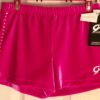 CHEER GK ELITE CHILD MEDIUM MICRO MINI JEWELED WORKOUT SHORTS PINK VELVET SZ M