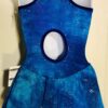 GK ICE FIGURE SKATE LADIES SMALL MIDNIGHT BLUE FOIL PRINT TANK DRESS AS NWT! - Image 3