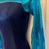 GK LgSLV LADIES SMALL NAVY TURQUOISE MYSTIQUE GYMNASTICS DANCE LEOTARD Sz AS NWT - Image 4