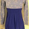 GK ICE FIGURE Lg SLV ADULT SMALL PURPLE EMPIRE VELVET CREPE SKATE DRESS AS NWT! - Image 6