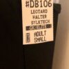GK DANCE JAZZ LADIES SMALL BLACK SYLKTECH HALTER GYMNASTICS CHEER LEOTARD Sz AS - Image 6