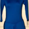 GK ELITE ICE FIGURE SKATE LADIES SMALL MICROFIBER 3/4 SLEEVE ROYAL DRESS AS NWT