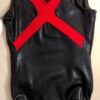 NWT! ADIDAS TANK BLACK FOIL RED TECHMESH GYMNASTIC DANCE GK LEOTARD Sz CHILD L - Image 2