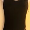 GK DANCE JAZZ LADIES SMALL BLACK SYLKTECH CAMI GYMNASTICS CHEER LEOTARD Sz AS