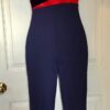 GK ICE SKATE ADULT SMALL SSLV PLUM VELVT NAVY COTTON/LYCR FOIL DANCE UNITARD AS - Image 4