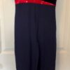 GK ICE SKATE ADULT SMALL SSLV PLUM VELVT NAVY COTTON/LYCR FOIL DANCE UNITARD AS - Image 7