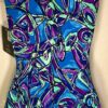 GK LADIES X-LARGE GYMNASTIC DANCE TANK LEOTARD ABSTRACT PRINT SIZE ADULT XL - Image 2