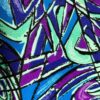 GK LADIES X-LARGE GYMNASTIC DANCE TANK LEOTARD ABSTRACT PRINT SIZE ADULT XL - Image 3