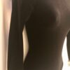 GK ELITE LgSLV LADIES X-SMALL CLASSIC BLACK VELVET GYMNASTICS DANCE LEOTARD AXS - Image 2