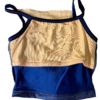 GK DANCE JAZZ GIRL'S LARGE BLUE TWILIGHT VELVET X-BACK STRAPS CAMISOLE TOP SZ L - Image 7
