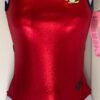 GK Elite RED MYSTIQUE ADULT SMALL XMAS PENQUIN GYMNASTIC DANCE CHEER LEOTARD AS