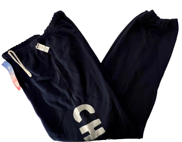 GK â€œCHEERâ€ GRAPHIC ADULT LARGE NAVY COTTON/POLY ATHLETIC LOUNGE SWEATPANTS Sz AL - Image 6