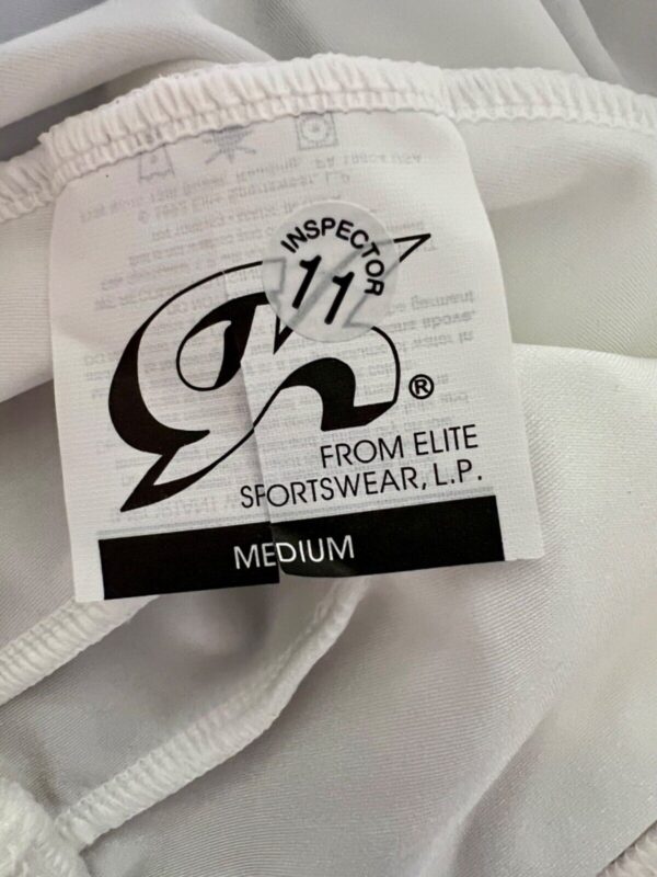 GK ELITE MENS MEDIUM WHITE GYMNASTICS COMPETITION N/S STIRRUP PANTS SZ M NWT! - Image 11