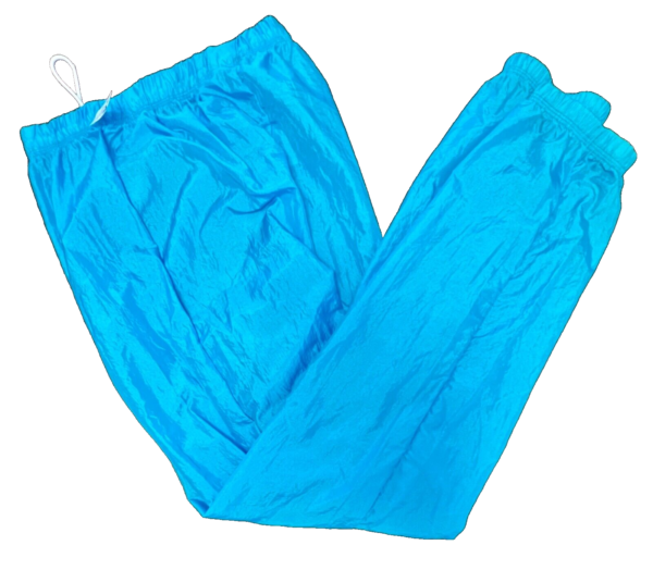 GK WARM UP ADULT X-LARGE BLUE CRINKLE NYLON GYMNASTICS CHEER ATHLETIC PANTS XL - Image 4