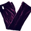 GK PURPLE VELVET WOMENS SMALL WARM UP GYMNASTICS SKATE LOUNGE CASUAL PANTS SZ AS - Image 3