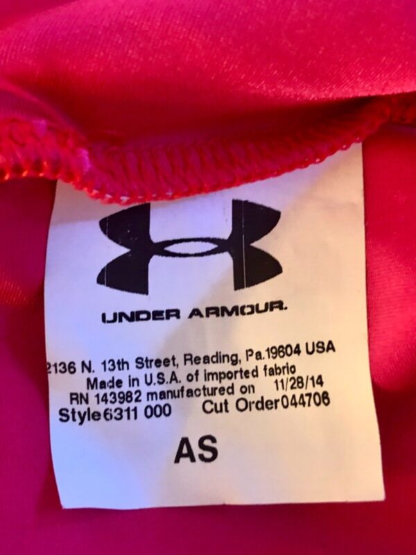 UNDER ARMOUR GK PINK N/S ADULT SMALL Foil JA Gymnastics Dance Tank Leotard Sz AS - Image 9