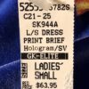 GK ELITE LONG SLEEVE PRINT HOLOGRAM VELVET FIGURE SKATE DRESS AS - Image 4