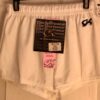 GK MENS X-SMALL #1817 COMPETITION SHORTS WHITE N/S GYMNASTIC RUNNING GYM AXS NWT