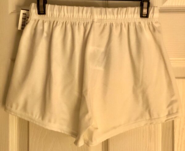 GK MENS X-SMALL #1817 COMPETITION SHORTS WHITE N/S GYMNASTIC RUNNING GYM AXS NWT - Image 6