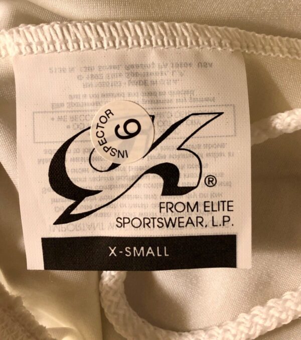 GK MENS X-SMALL #1817 COMPETITION SHORTS WHITE N/S GYMNASTIC RUNNING GYM AXS NWT - Image 7