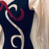 GK LgSLV LADIES SMALL GOLD BLACK MERLOT MYSTIQUE GYMNASTICS DANCE LEOTARD Sz AS - Image 5