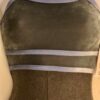 GK ICE SKATE DANCE ADULT X-SMALL STEEL VELVET GRAY POLY/COTTON CAMI UNITARD AXS - Image 3