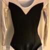 GK LgSLV LADIES SMALL GOLD BLACK MERLOT MYSTIQUE GYMNASTICS DANCE LEOTARD Sz AS - Image 6