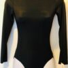 GK ELITE BASIC LgS LEOTARD LADIES SMALL BLACK IRIDESCENT GYMNASTICS DANCE AS NWT