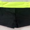 GK CHILD MEDIUM BLACK NYLON/SPANDEX YELLOW WAISTBAND GYMNASTS WORKOUT SHORTS CM - Image 2