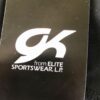 GK CHILD MEDIUM BLACK NYLON/SPANDEX YELLOW WAISTBAND GYMNASTS WORKOUT SHORTS CM - Image 4