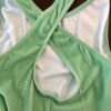 GK ICE SKATE DANCE ADULT SMALL SLVLS MINT VELVET CHARCOAL POL/COT/SPA UNITARD AS - Image 10