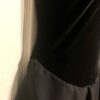 GK ICE SKATE DANCE DRESS ADULT SMALL BLACK VELVET ASYM 3-LAYER SKIRT FOIL AS - Image 2