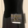 GK ICE SKATE DANCE DRESS ADULT SMALL BLACK VELVET ASYM 3-LAYER SKIRT FOIL AS - Image 6