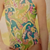 GK "PAIZLEE" CHILD X-SMALL BRIGHT MULTI-COLORED GYMNASTICS DANCE TANK LEOTARD XS