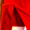 GK RED & CORAL VELVET LADIES SMALL TANK RACERBACK ICE FIGURE SKATE DRESS Sz AS - Image 3