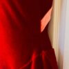 GK RED & CORAL VELVET LADIES SMALL TANK RACERBACK ICE FIGURE SKATE DRESS Sz AS - Image 4