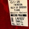 GK RED & CORAL VELVET LADIES SMALL TANK RACERBACK ICE FIGURE SKATE DRESS Sz AS - Image 5