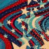 GK PATRIOTIC CHILD X-SMALL FOILED MEGASTAR PRINT GYMNASTICS DANCE LEOTARD Sz CXS - Image 6