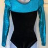 GK LgSLV BLACK VELVET ADULT X-SMALL RAINFOREST JA GYMNAST DANCE LEOTARD AXS NWT - Image 4