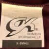 NWT ORIG $49.95 GK ELITE LgS Merlot Foil Velvet Gymnastic Dance Leotard LadiesXS - Image 5