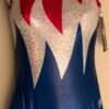 GK Elite Gymnastic Leotard Adult Small BLAZING FREEDOM Replica 2004 Athens AS