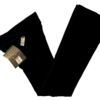 GK DANCE JAZZ LADIES X-SMALL BLACK SMOOTH VELVET FOLD-OVER WAISTBAND PANTS AXS