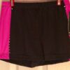 CHEER DANCE ADULT X-LARGE GK MICRO MINI JEWELED WORKOUT SHORTS PINK BLACK Sz AXL - Image 3